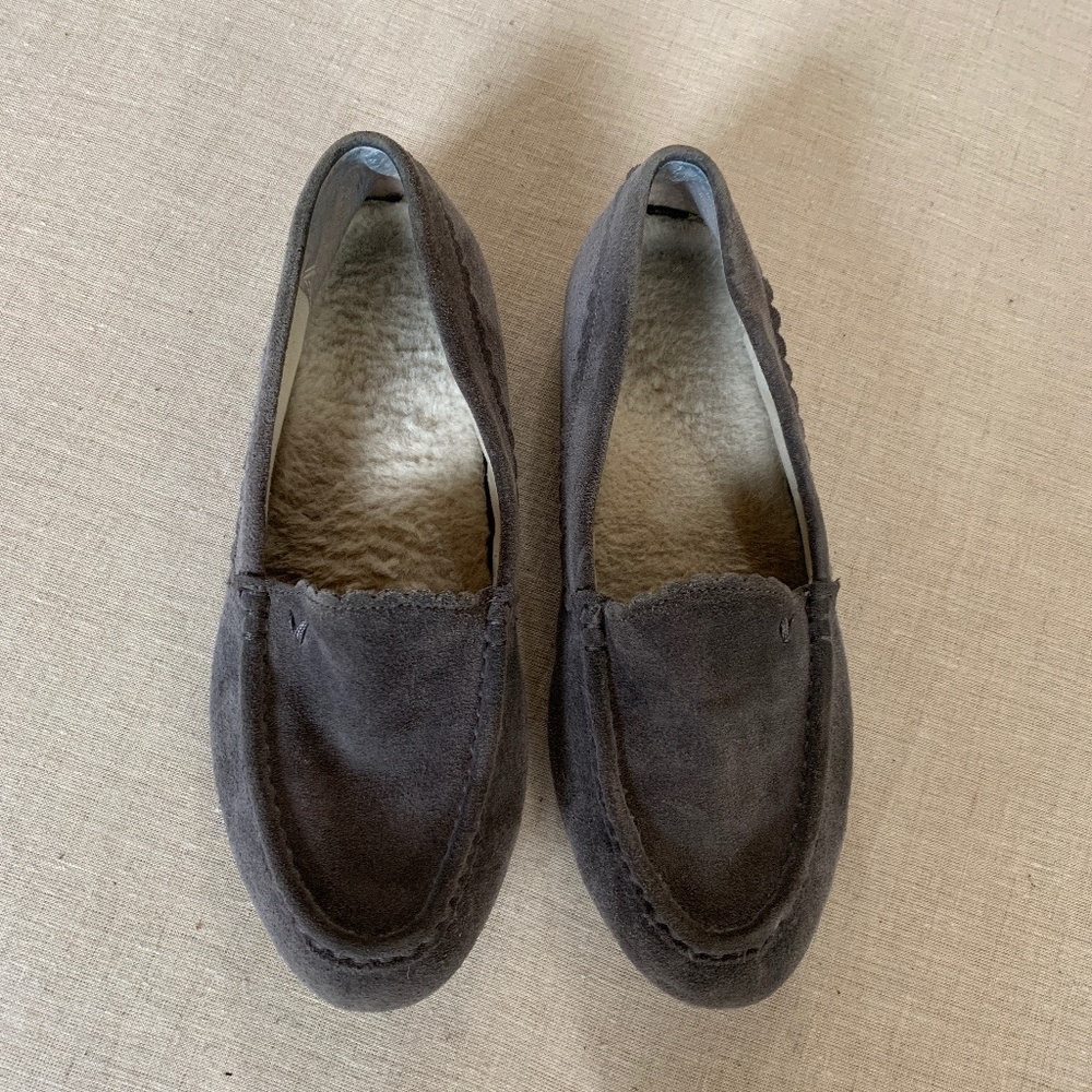Vionic McKenzie Charcoal Suede Flats - 7.5